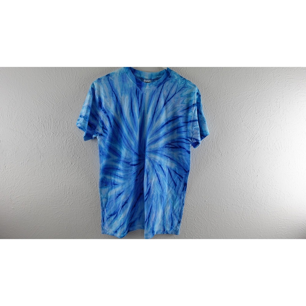 Tie Dye Swirl Krazy Tees Color Blue Jerry Men's T-Shirt size M